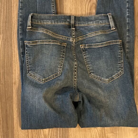 EUC TOPSHOP MOTO JAMIE SUPER DISTRESSED HIGH WAIST SKINNY JEANS SIZE 25 - Picture 8 of 8